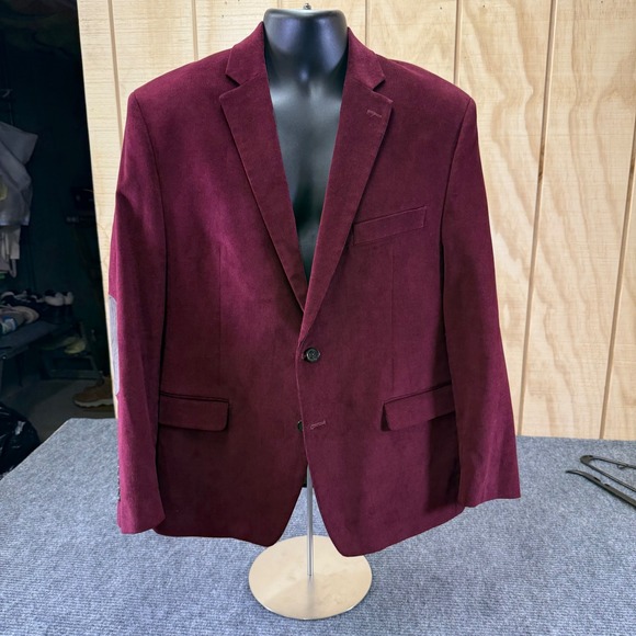 Lauren Ralph Lauren Other - LAUREN Ralph Lauren Mens Corduroy Blazer Jacket Burgundy‎ 43S charm Class preppy